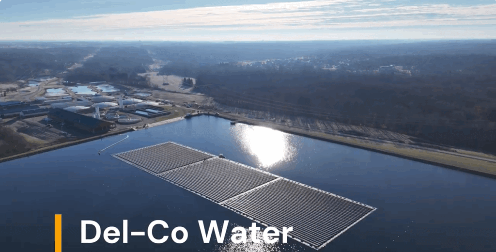 Del-Co floating solar farm